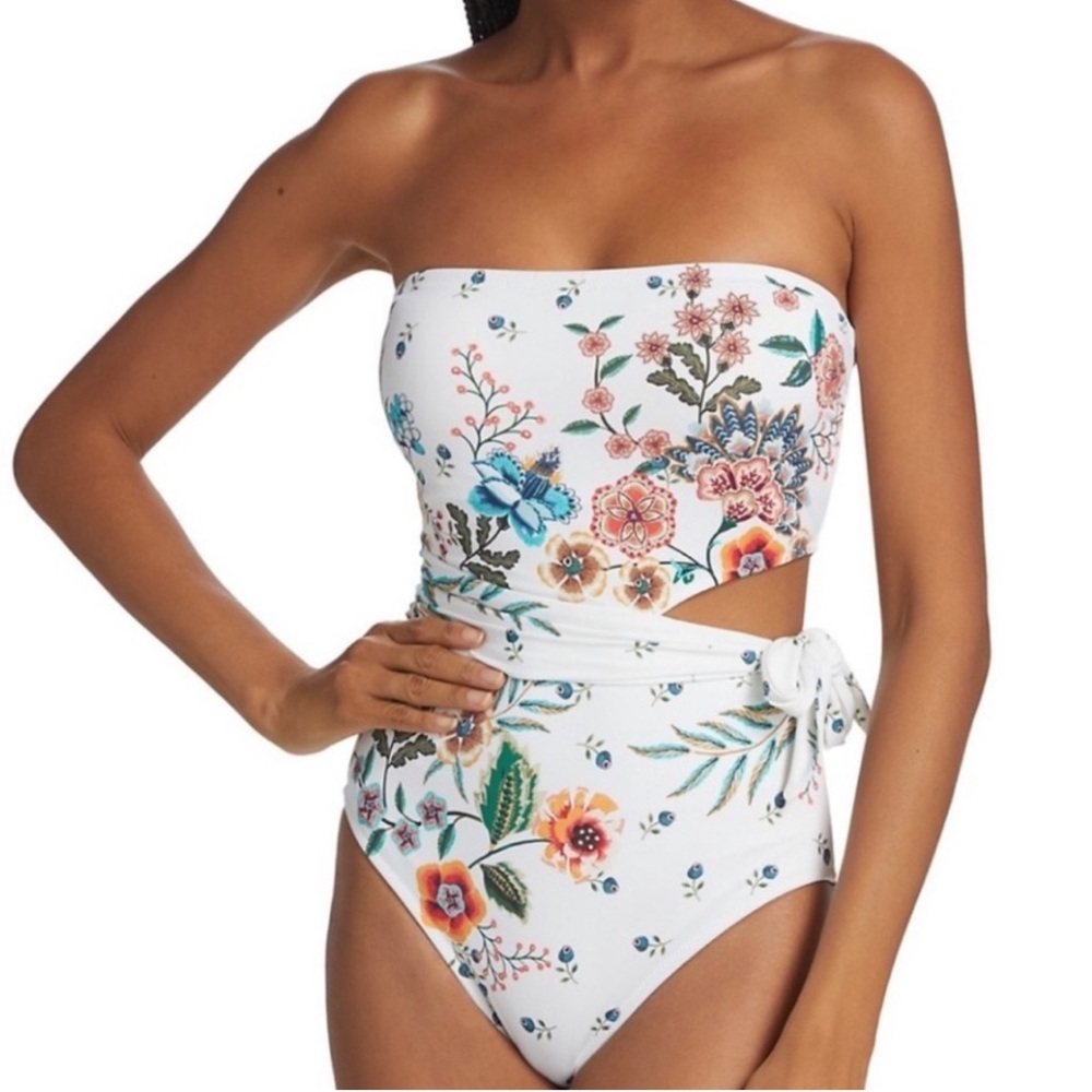 Johnny Was Ardella Cut Out One Piece Swimsuit NWT sz M